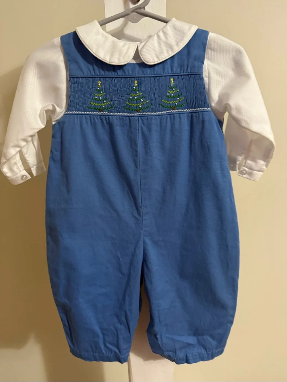 Petit Ami Smocked Christmas Romper